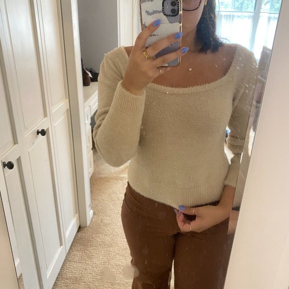 Nordstrom Fuzzy Sweater - Picture 1 of 4